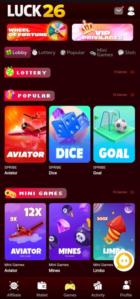 Luck26 Game APK